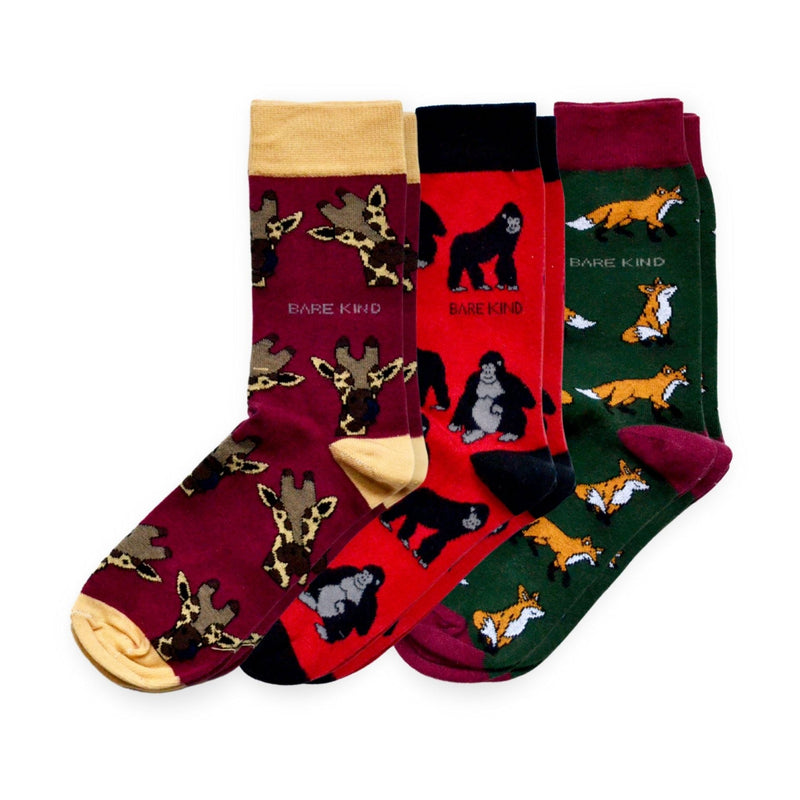 Red Lover 3 Bamboo Sock Set