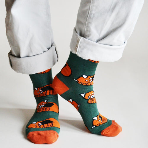 Save the Red Pandas Bamboo Socks
