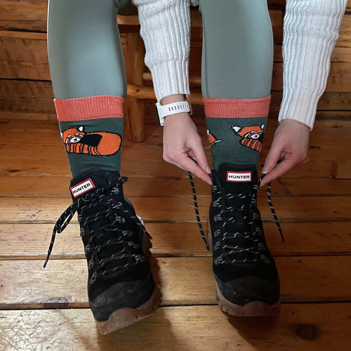 Save the Red Pandas Bamboo Socks
