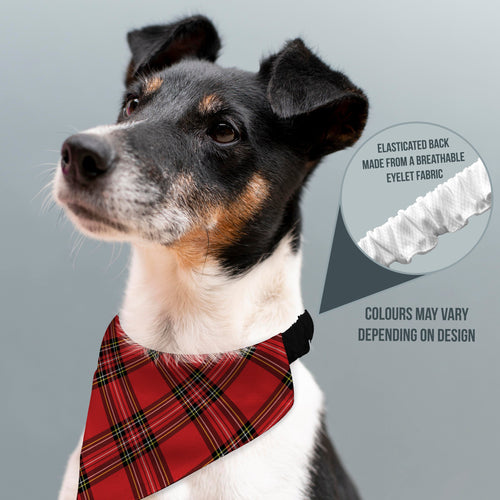 Red Tartan - Dog Bandana - 4 Sizes