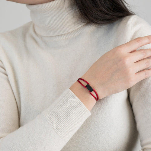 Carbon Regent Cord Bracelet