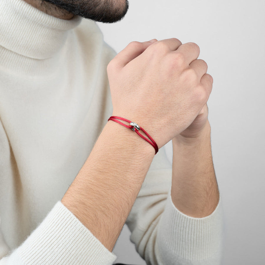 Silver Soho Diamond Cord Bracelet