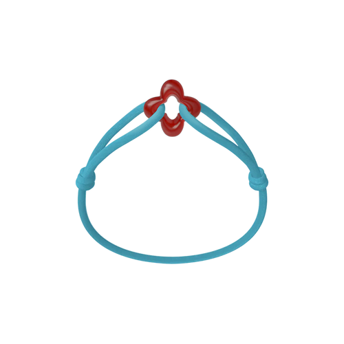 Red Clover Cord Bracelet