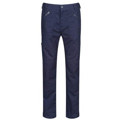 Regatta TRJ170 Multi Pocket Water-Repellent Work Trouser Navy Blue