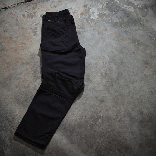 Regatta TRJ335 Hardwear Holster Pocket Kneepad Work Trousers Black 30" Waist / 33" Leg