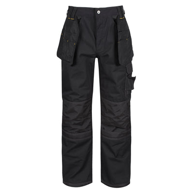 Regatta TRJ335 Hardwear Holster Pocket Kneepad Work Trousers Black, Waist 28" Leg 29"