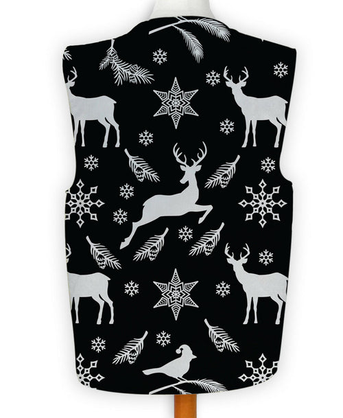 Reindeer and Birds - Novelty Costume Fancy Dress Waistcoat ( 4 sizes available )