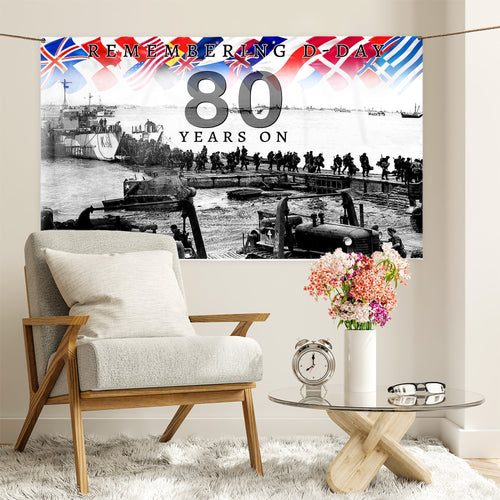 Remembering D-Day 80 Years | Banner - 3 Sizes
