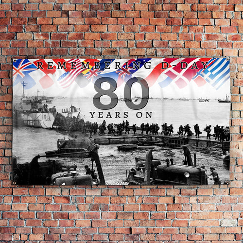Remembering D-Day 80 Years | Banner - 3 Sizes