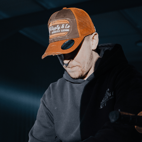 Rust Flat Track Trucker Hat