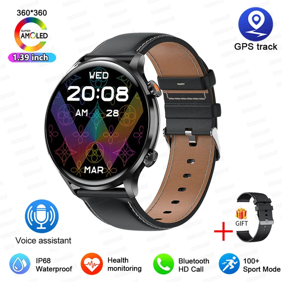 2025 New Smartwatch Women AMOLED HD Screen Always On Display Bluetooth Call