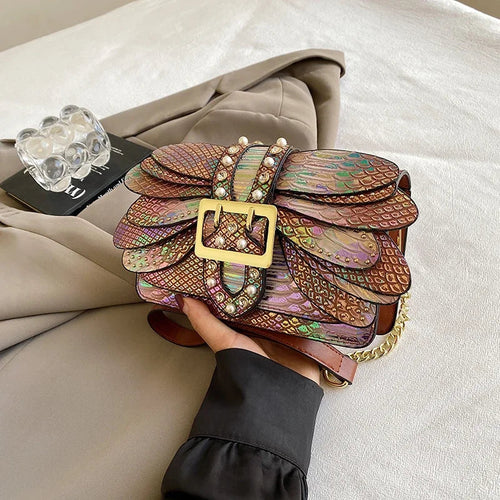 2024 New Handmade Rivet Butterfly Wing Crossbody Bag Women Designer Handbag And
