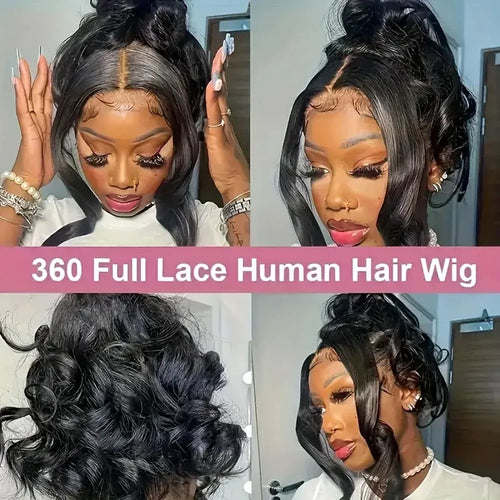 360 Full Lace Front Wig Human Hair Wigs Body Wave 13x6 13x4 HD Lace Front Wig Human Hair Pre Plucked Deep Curly Lace Frontal Wig