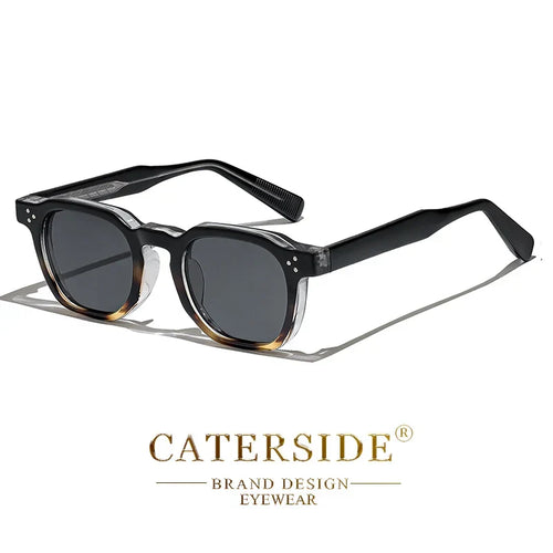Retro Punk Men Sunglasses Small Frame Square Personalized Design Sun Glasses