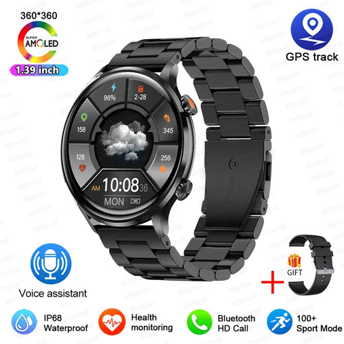 2025 New Smartwatch Women AMOLED HD Screen Always On Display Bluetooth Call