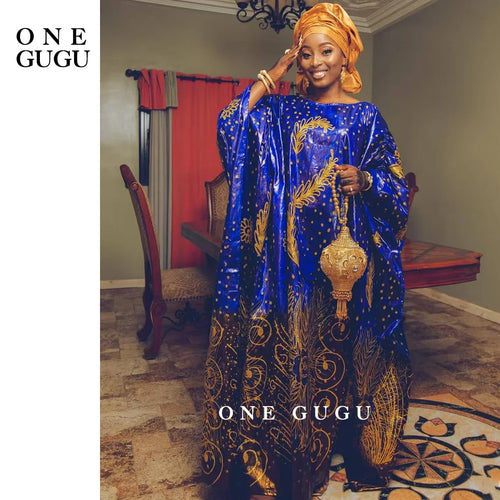 Unique Perfumed First Quality African Dashiki Basin Dress Nigerian Origianl Printing Bazin Riche Wedding Party Boubou Robe