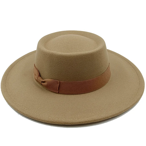 Sombrero Raised Top Fedora Hat 2023 New European and American Fedora Hat Jazz