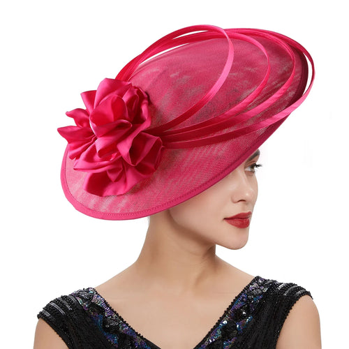 Fancy Christmas Sinamay Fascinator Perfect Wedding Hat Unique Derby Party Hat