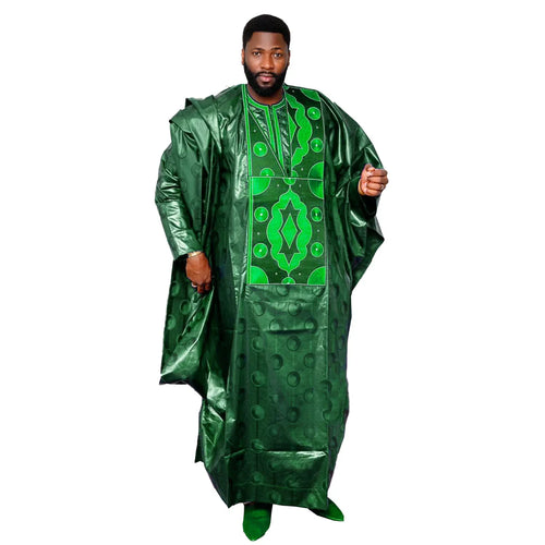 African Clothes For Man Bazin Riche Embroidery Design Top Long Sleeve