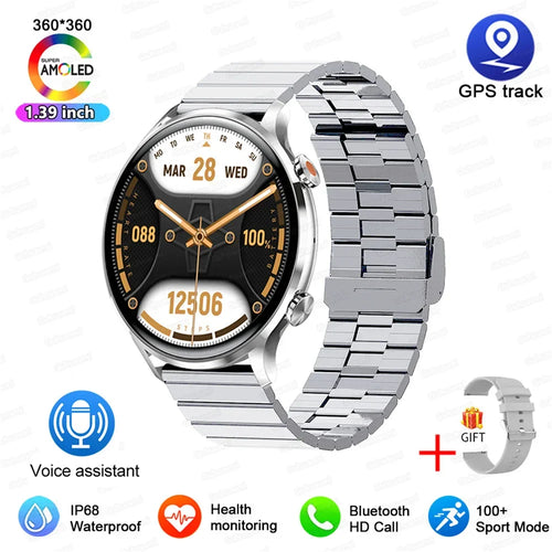 2025 New Smartwatch Women AMOLED HD Screen Always On Display Bluetooth Call