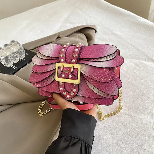 2024 New Handmade Rivet Butterfly Wing Crossbody Bag Women Designer Handbag And