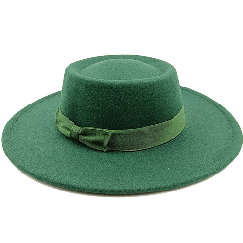Sombrero Raised Top Fedora Hat 2023 New European and American Fedora Hat Jazz