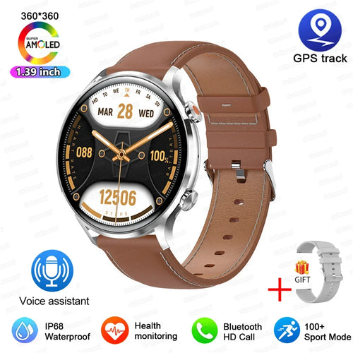 2025 New Smartwatch Women AMOLED HD Screen Always On Display Bluetooth Call