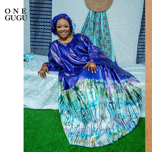 Mali Perfumed First Quality African Dashiki Basin Dress Nigerian Origianl Printing Bazin Riche Wedding Party Boubou Long Robe