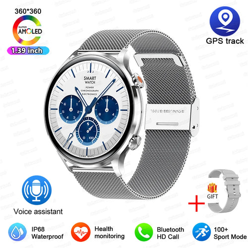 2025 New Smartwatch Women AMOLED HD Screen Always On Display Bluetooth Call