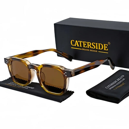 Retro Punk Men Sunglasses Small Frame Square Personalized Design Sun Glasses