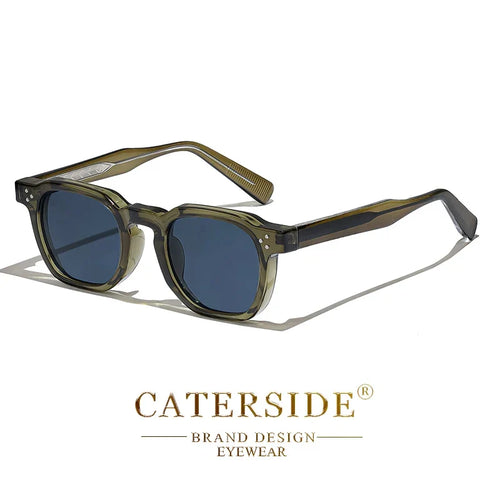Retro Punk Men Sunglasses Small Frame Square Personalized Design Sun Glasses