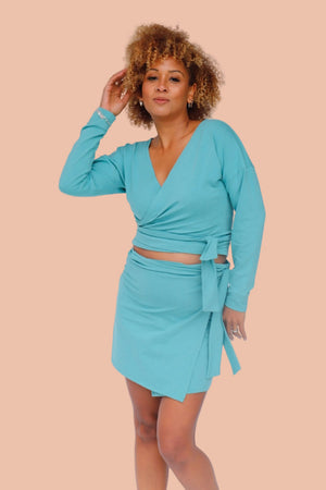 SAGE Organic Cotton Wrap Top
