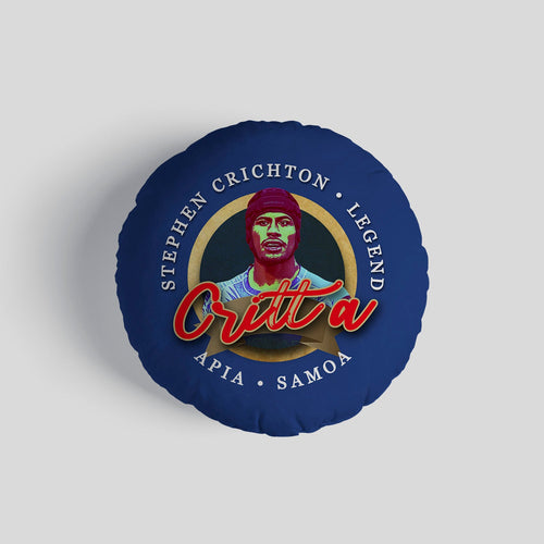 SAMOA Rugby League Crichton  - Legend Collection - Circle Cushion 14"