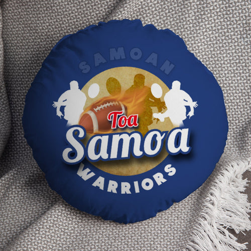SAMOA Rugby League Warriors  - Legend Collection - Circle Cushion 14"