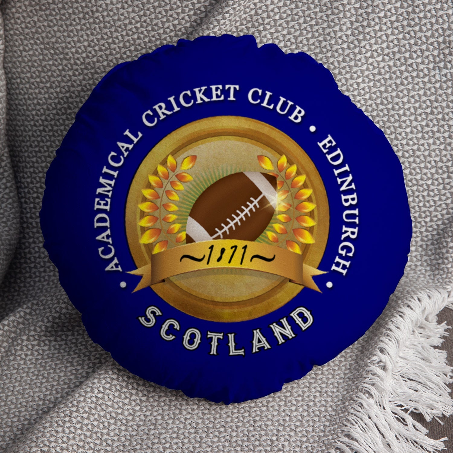 Scotland Rugby Union 1871  - Legend Collection - Circle Cushion 14"