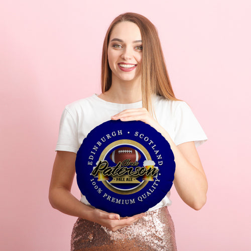 Scotland Rugby Union Paterson  - Legend Collection - Circle Cushion 14"