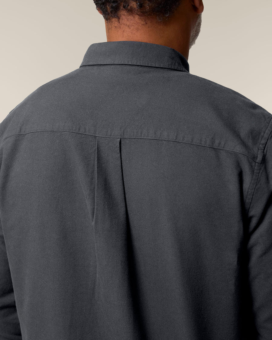Organic Cotton Oxford Long Sleeve Shirt: Mens