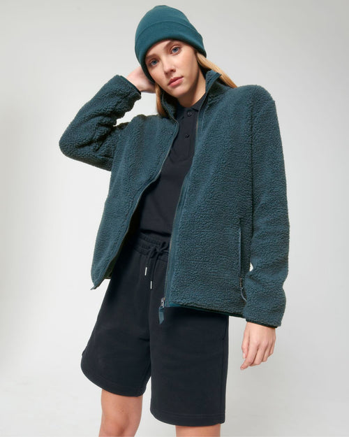 Recycled Sherpa Jacket Zipped: Unisex