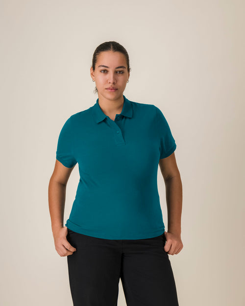 Organic Lightweight Polo Shirt: Womens