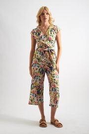 Sidra Summer Dream Print Crop Jumpsuit