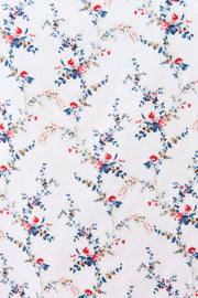 Cressida Regency Print Frill Trim V-Neck Blouse