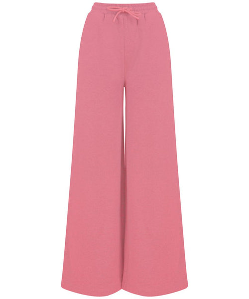 Regenerated Cotton Wide Leg Joggers: Womens