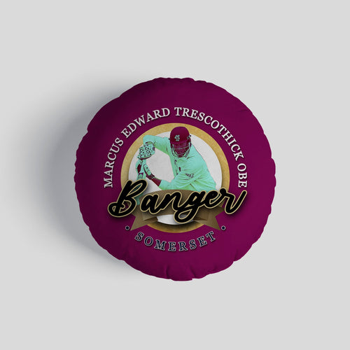 Somerset Cricket Banger  - Legend Collection - Circle Cushion 14"