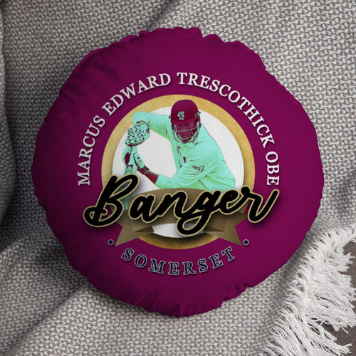Somerset Cricket Banger  - Legend Collection - Circle Cushion 14"