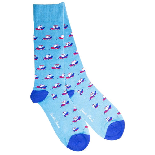 Motor Boat Bamboo Socks