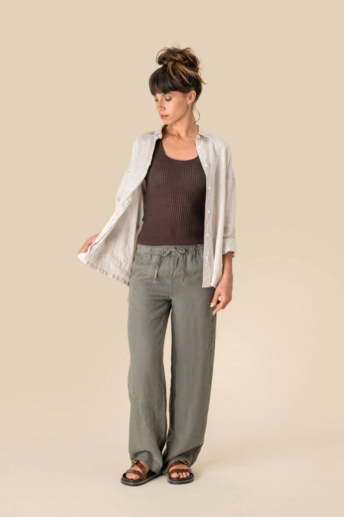 Linen Trousers: Womens