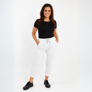 Stretchy Plain Trousers / Jeans with Side Pockets