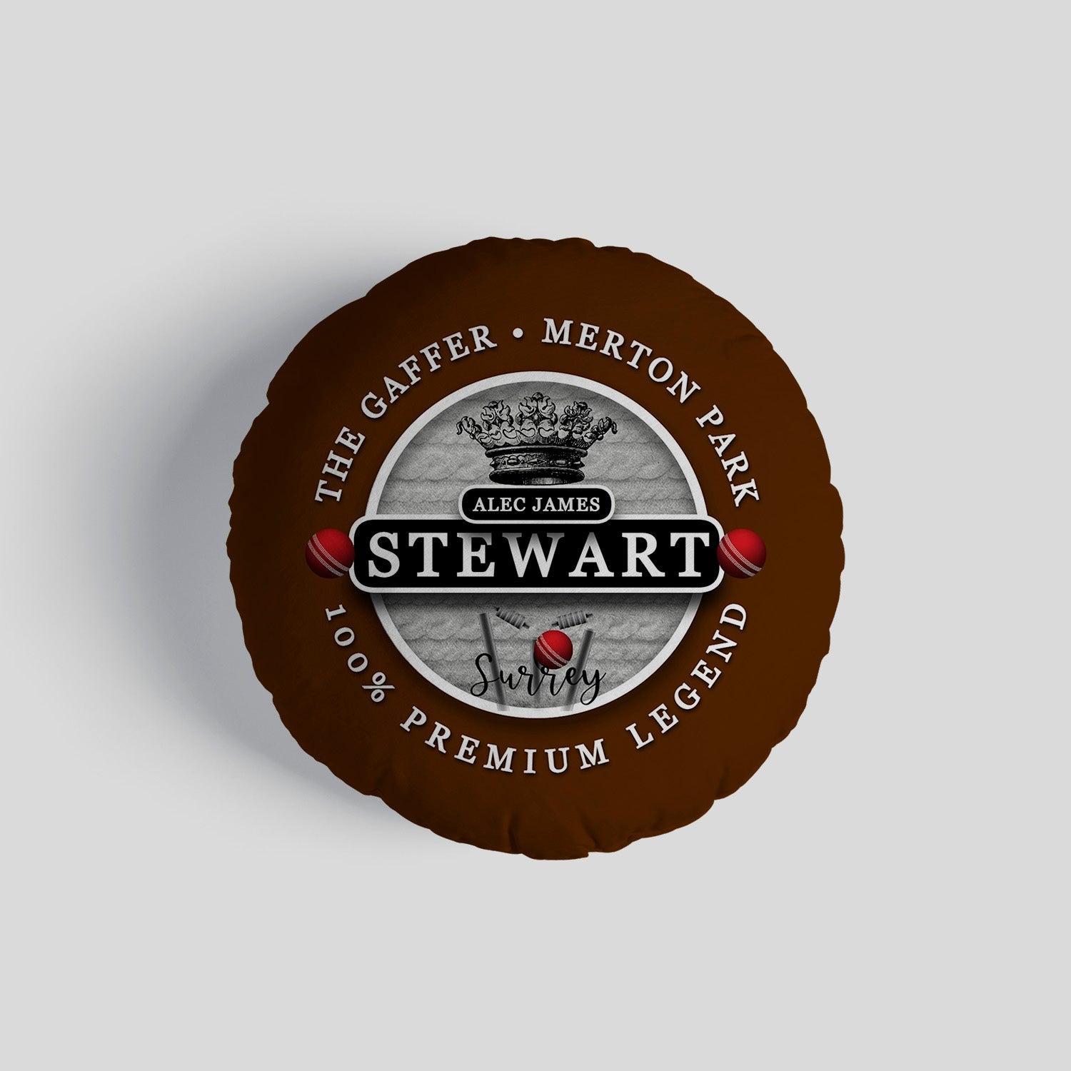 Surrey Cricket Stewart  - Legend Collection - Circle Cushion 14"