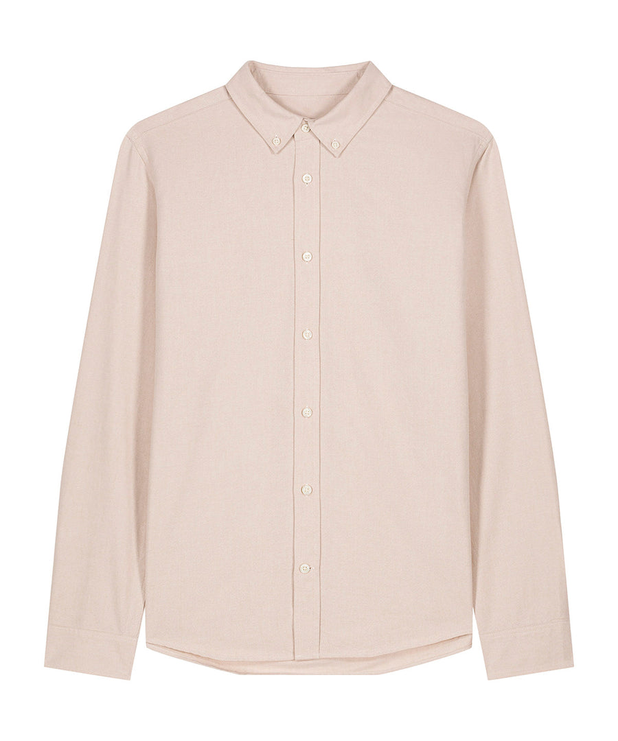 Organic Cotton Oxford Long Sleeve Shirt: Mens