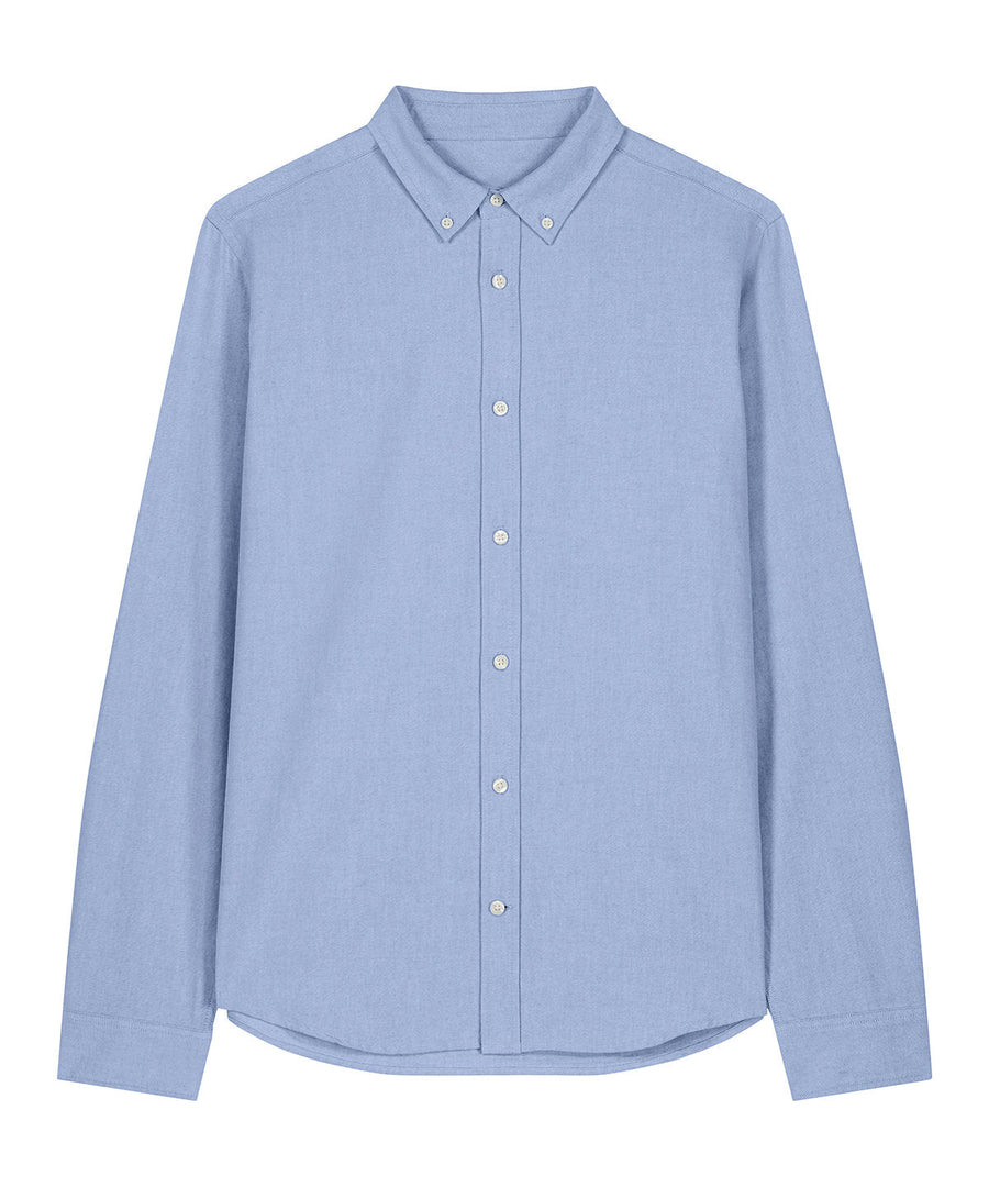 Organic Cotton Oxford Long Sleeve Shirt: Mens